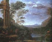 Claude Lorrain Landscape with Ascanius Shooting the Stag of Silvia USA oil painting reproduction